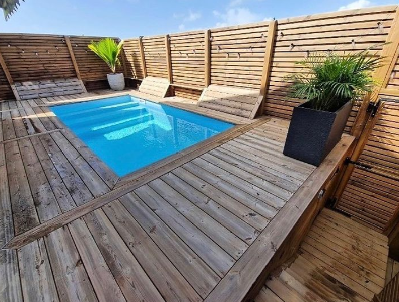 Bâche hiver pour piscine rectangulaire 420 x 320 cm - LeKingStore