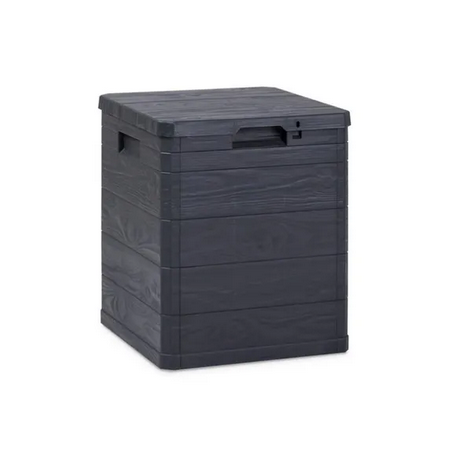 Coffre Jardin Résine WOODY 90L Anthracite