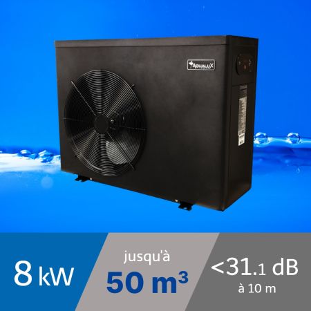 Pompe à chaleur Inverter 8 kW pour piscine 40-50m3