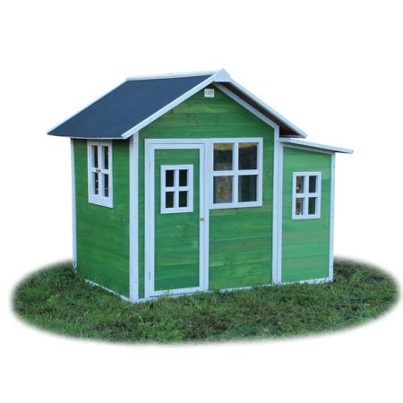 Cabane Enfant Loft en Bois Vert 188x149x159cm