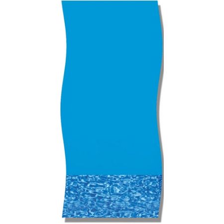 Liner bleu de  3.65x7.31 mètres Swirl pour piscine ovale tubulaire 