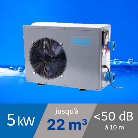 Pompe à chaleur piscine Azuro 5 kW + WiFi pour piscine de 22m3