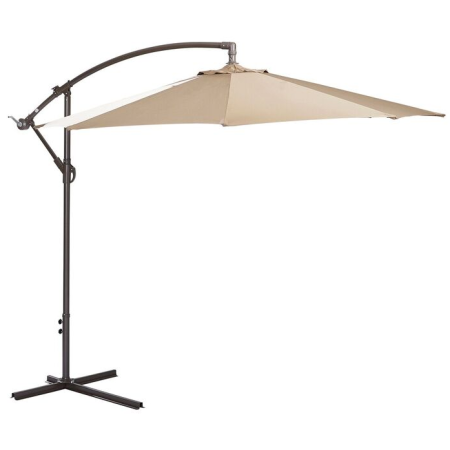 Parasol de Jardin Déporté Rond Taupe 270 x 270 x 230 cm