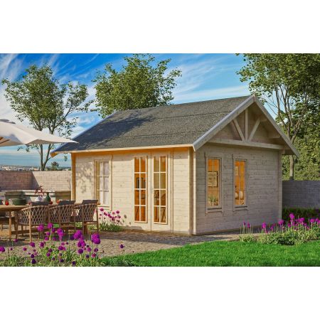 Chalet de Jardin en Bois 420 x 420 cm 17.64 m² BERN