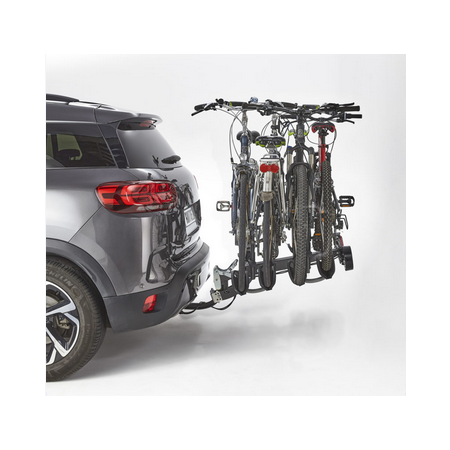 Porte Vélos Plateforme Premium 4 vélos sur attelage rabatable