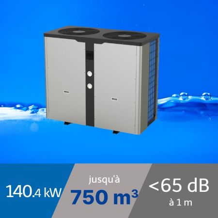 Pompe à chaleur Pro 140.4 kW pour piscine de 750m3