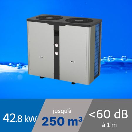 Pompe à chaleur Pro 42.8 kW pour piscine de 250m3