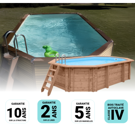 Piscine Composite Zodiac AZTECK Mixte 730x400x140cm 