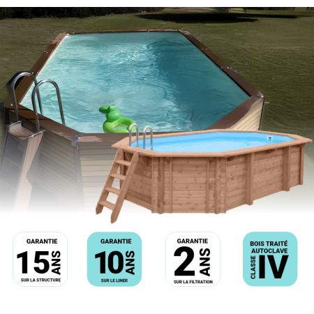 Piscine composite Zodiac AZTECK Mixte 560x400x140cm 