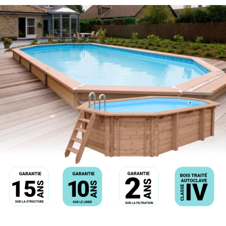 Piscine Composite Zodiac AZTECK Ovale 730x400x140cm