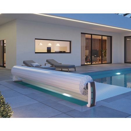 Volet roulant Hors sol électrique BALI pour piscine rectangulaire 520 x 520 cm