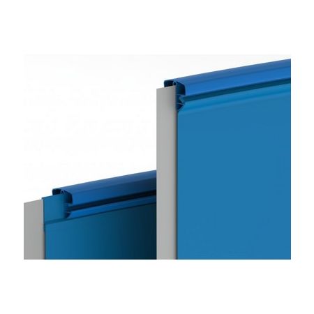 Rails supérieurs Combi Bleu pour piscine acier de 6.0 x 3.2 m