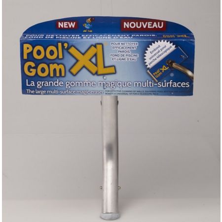 Gomme format XL avec balai pour nettoyage piscine