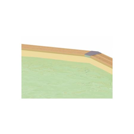 Liner Beige 75/100ème pour piscine Octogonale 510 x H120cm