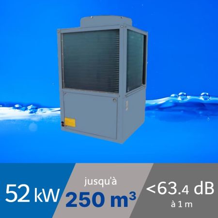 Pompe à chaleur Pro Inverter 52 KW pour piscine de 200-250m3