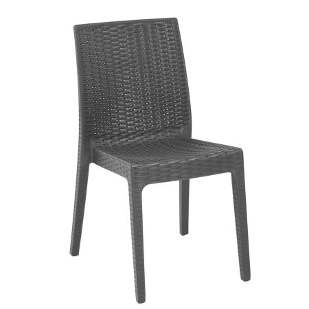 Set 4 Chaises SELENE Coloris Anthracite - LEKINGSTORE