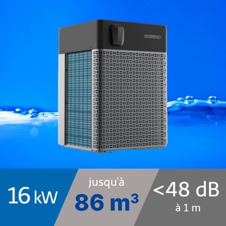 Pompe à chaleur Platinium 16 kW pour piscine de 24-86m3