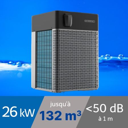 Pompe à chaleur Platinium 26 kW pour piscine de 63-132m3