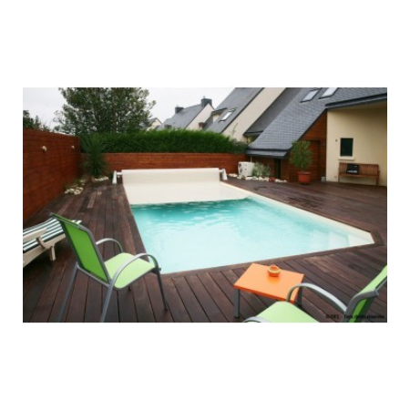 Volet roulant fixe pour piscine rectangulaire 555 x 300 cm