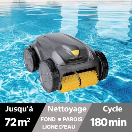 Robot de piscine VORTEX OV3400 ZODIAC - fond, paroi & ligne d'eau 