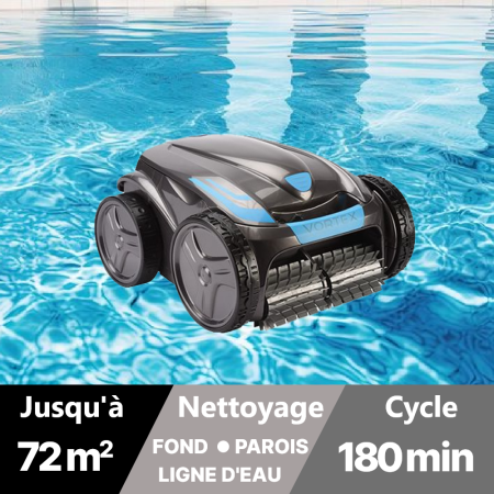 Robot piscine Fond Parois et Ligne d'eau ZODIAC VORTEX