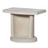 Table pour Barbecue en béton quartz blanc