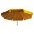 Parasol VENEZIA Duplex 200/8 cm Jaune et Blanc