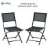 Lot de 2 Chaises pliantes MODULO Noir