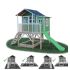 Cabane Enfant Loft en Bois Verte 190x188x253cm