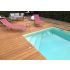 Piscine Bois Diana Rectangulaire avec Escalier d'Angle 820x420x145cm