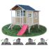 Cabane Enfant Loft en Bois Naturel 322x190x215cm