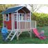 Cabane Enfant Loft en Bois Rouge 322x190x215cm