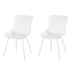 Lot de 2 chaises résine SOPHIE Blanc 