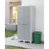 Armoire Jardin Résine haute Woody's XL Gris/Taupe