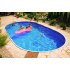 Piscine Acier avec cadre en Bois Azuro 730x370x120cm