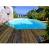 Piscine bois UBBINK SASHA 490x355x130cm Liner Bleu 