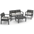 Salon de Jardin Anthracite Java 4/5 personnes