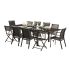 Ensemble de Jardin Modulo Full Verre Noir 6/10 Personnes 