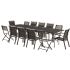 Ensemble de Jardin Modulo Full Verre Noir 8/12 Personnes 