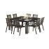 Ensemble de Jardin Black Star Full Verre Noir 8/12 personnes