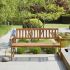 Banc de jardin NATURA en Acacia massif 150cm