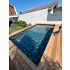 Piscine Bois Diana Rectangulaire 820x420x145cm Pierre de Bali