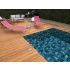 Piscine Bois Luxe Rectangulaire avec Escalier d'angle 420x320x131cm Pierre de Bali