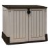 Coffre de jardin - Multifonctions - 1200L - BEIGE - Toit plat 