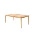 Ensemble Table 6/8 places avec 8 chaises CALVI en Teck et cordage Beige