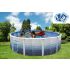 Piscine Ronde TRENCADIS Acier Décoration Mosaïque 460 x 120 cm