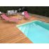 Piscine Bois Luxe Rectangulaire avec Escalier d'angle 620x420x130cm