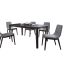 Lot de 2 chaises tissu gris FELICIO 