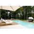 Couloir de nage Piscine Bois UBBINK LINEA 1550x350x155cm Liner Sable