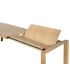 Table extensible en chêne massif KUBICO 180/280x90x76cm